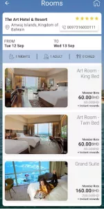 The Art Hotel & Resort app screenshot 2