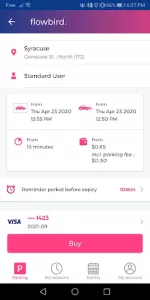 Flowbird Parking app screenshot 2