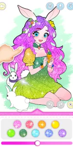 Princess Game Fantasy Coloring app screenshot 19