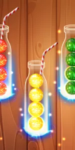 Color Ball Sort Wooden Puzzle app screenshot 1