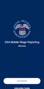 SSA Mobile Wage Reporting app screenshot 1