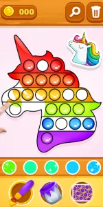 Glitter Pop It Coloring Game app screenshot 16