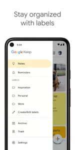 Google Keep  app screenshot 5