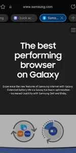 Samsung Internet Browser app screenshot 2