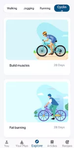 Cycling apps for weight loss app screenshot 8