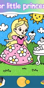 Drawing Princess Coloring Game app screenshot 17