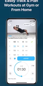 JEFIT Gym Workout Plan Tracker app screenshot 2