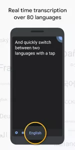 Live Transcribe & Notification app screenshot 1