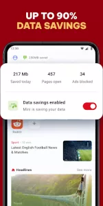 Opera Mini app screenshot 2