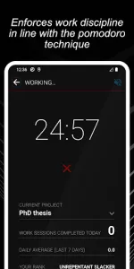 Productivity Challenge Timer app screenshot 1