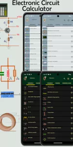 Electronics circuit calculator app screenshot 1