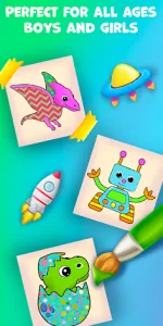 Baby coloring book for kids 2+ app screenshot 2