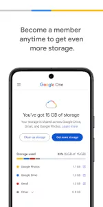 Google One app screenshot 3