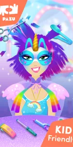 Girls Hair Salon Unicorn app screenshot 3