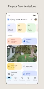 Google Home app screenshot 1