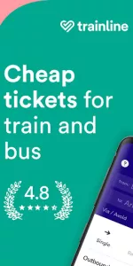 Trainline app screenshot 1