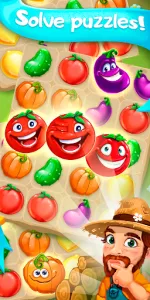 Funny Farm match 3 Puzzle game app screenshot 5