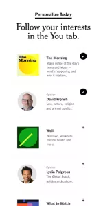 The New York Times app screenshot 5