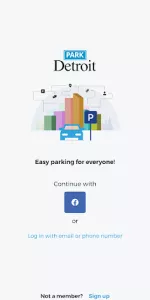 ParkDetroit app screenshot 1