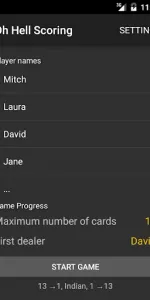Oh Hell Scoring app screenshot 1