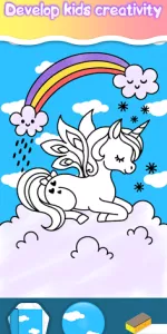 Drawing Princess Coloring Game app screenshot 2