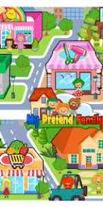 My Pretend Home & Family Town app screenshot 3