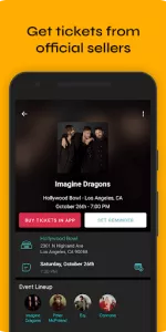 Bandsintown Concerts app screenshot 2
