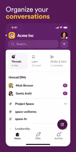 Slack app screenshot 2