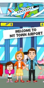 My Town Airport games for kids app screenshot 1