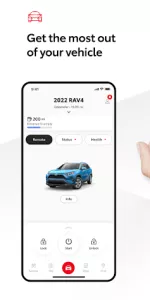 Toyota app screenshot 1