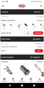 DigiKey app screenshot 1
