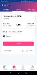 Flowbird Parking app screenshot 4