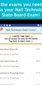 Nail Technician Exam Center app screenshot 9