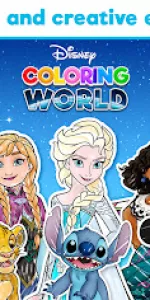 Disney Coloring World app screenshot 1