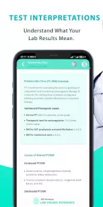 Lab Values References app screenshot 3