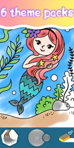 Drawing Princess Coloring Game app screenshot 13