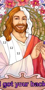 Bible Coloring Paint By Number app screenshot 8