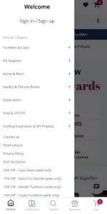 DIY Craft Warehouse app screenshot 2