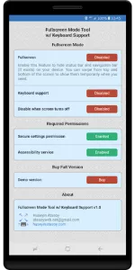 Immersive Fullscreen Mode Tool app screenshot 1