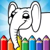 Easy coloring pages for kids app icon