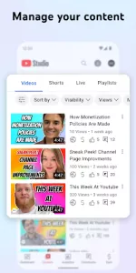 YouTube Studio app screenshot 4