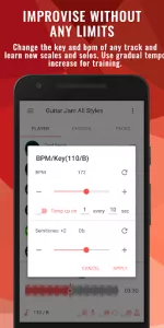 Backing Tracks Guitar Jam Play app screenshot 2