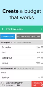 Goodbudget app screenshot 5
