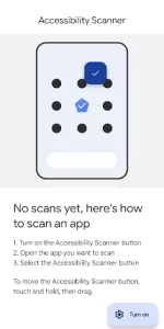 Accessibility Scanner app screenshot 1