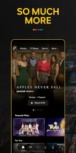 Peacock TV app screenshot 1