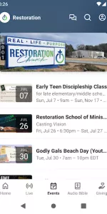 Restoration Church app screenshot 3