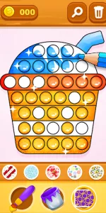 Glitter Pop It Coloring Game app screenshot 12
