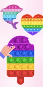 Glitter Pop It Coloring Game app screenshot 15