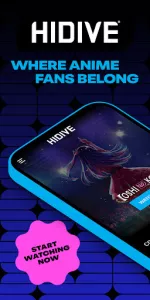 HIDIVE app screenshot 1