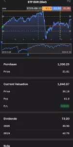 Portfolio Performance app screenshot 4